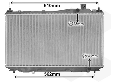 VAN WEZEL Vízhűtő 25002113_VW