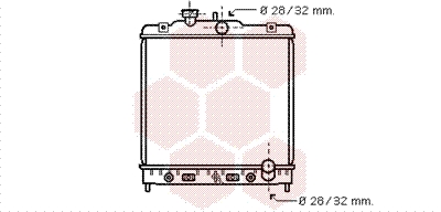 VAN WEZEL Vízhűtő 25002123_VW