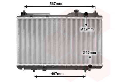 VAN WEZEL Vízhűtő 25002175_VW