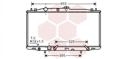 VAN WEZEL Vízhűtő 25002183_VW