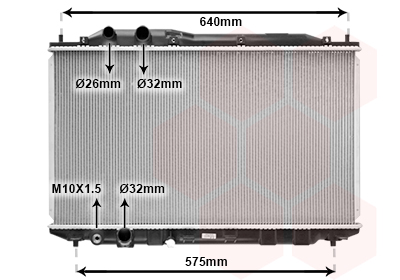 VAN WEZEL Vízhűtő 25002187_VW