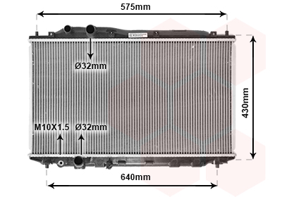 VAN WEZEL Vízhűtő 25002191_VW