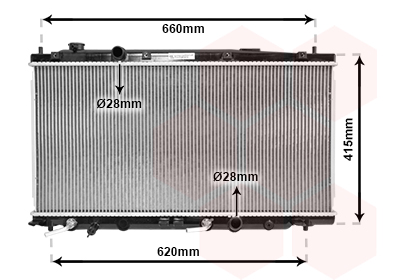 VAN WEZEL Vízhűtő 25002253_VW