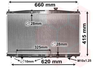 VAN WEZEL Vízhűtő 25002288_VW