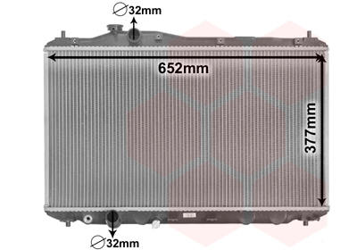 VAN WEZEL Vízhűtő 25002702_VW