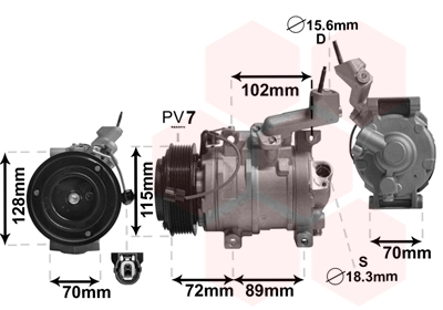 VAN WEZEL Klímakompresszor 2500K270_VW