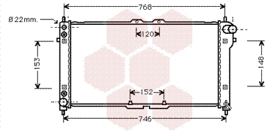 VAN WEZEL Vízhűtő 27002074_VW