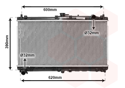 VAN WEZEL Vízhűtő 27002138_VW