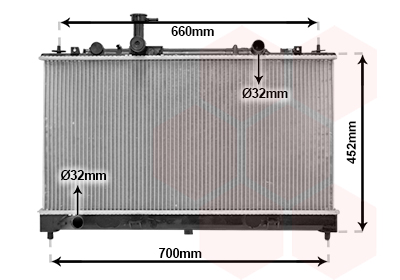 VAN WEZEL Vízhűtő 27002164_VW