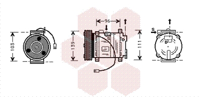 VAN WEZEL Klímakompresszor 2700K007_VW