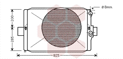 VAN WEZEL Vízhűtő 28002024_VW