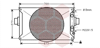 VAN WEZEL Vízhűtő 28002035_VW