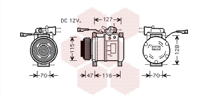 VAN WEZEL Klímakompresszor 2800K076_VW