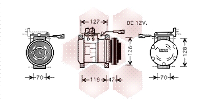 VAN WEZEL Klímakompresszor 2800K077_VW