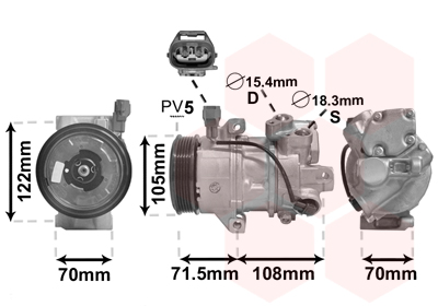 VAN WEZEL Klímakompresszor 2900K008_VW