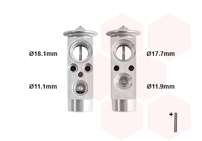 VAN WEZEL Tágulószelep, klímaberendezés 30001124_VW