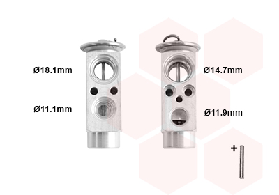 VAN WEZEL Tágulószelep, klímaberendezés 30001461_VW