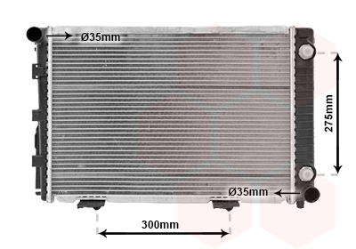 VAN WEZEL Vízhűtő 30002110_VW