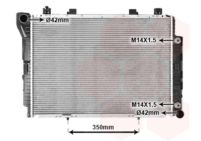 VAN WEZEL Vízhűtő 30002144_VW