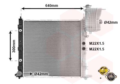 VAN WEZEL Vízhűtő 30002243_VW