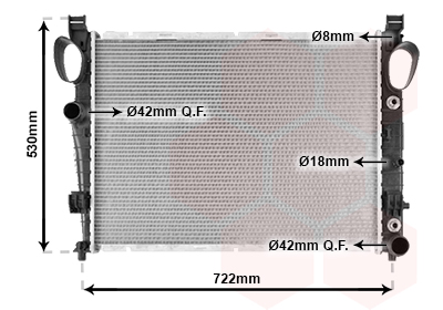 VAN WEZEL Vízhűtő 30002306_VW