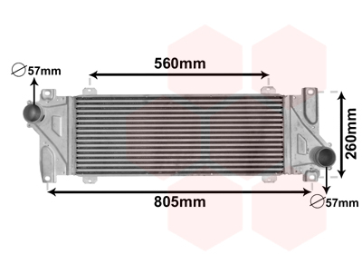 VAN WEZEL Töltőlevegő hűtő 30004448_VW