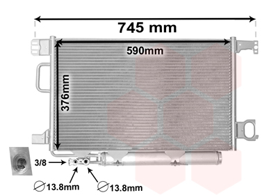 VAN WEZEL Klímahűtő 30005435_VW