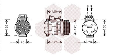 VAN WEZEL Klímakompresszor 3000K057_VW