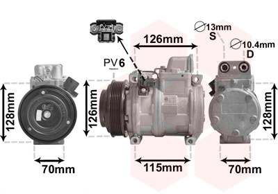 VAN WEZEL Klímakompresszor 3000K087_VW