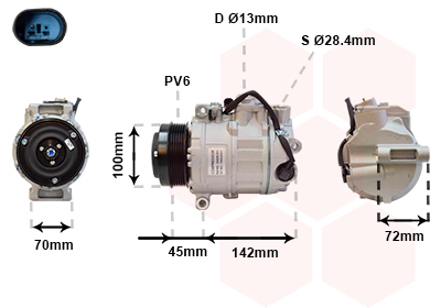 VAN WEZEL Klímakompresszor 3000K351_VW