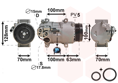 VAN WEZEL Klímakompresszor 3000K404_VW