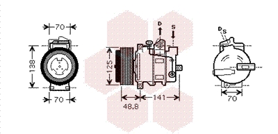 VAN WEZEL Klímakompresszor 3000K426_VW