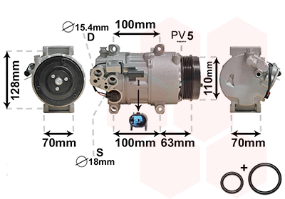 VAN WEZEL Klímakompresszor 3000K434_VW