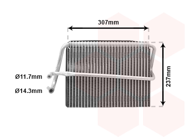 VAN WEZEL Párologtató 3000V272_VW