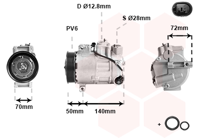 VAN WEZEL Klímakompresszor 3001K714_VW