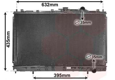 VAN WEZEL Vízhűtő 32002130_VW