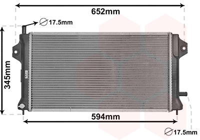 VAN WEZEL Vízhűtő 32012701_VW