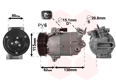 VAN WEZEL Klímakompresszor 3300K390_VW