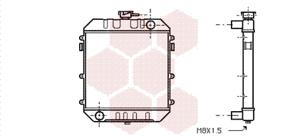 VAN WEZEL Vízhűtő 37002018_VW