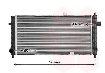 VAN WEZEL Vízhűtő 37002054_VW