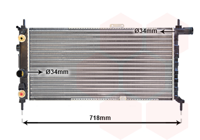 VAN WEZEL Vízhűtő 37002065_VW