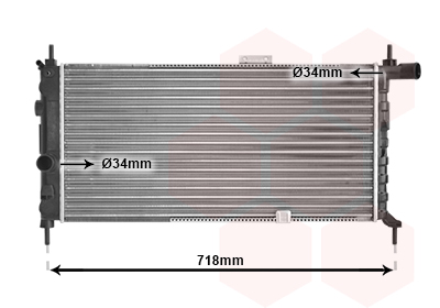 VAN WEZEL Vízhűtő 37002066_VW