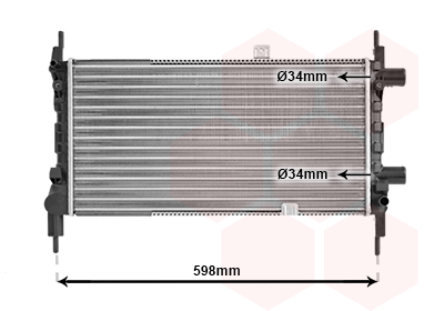 VAN WEZEL Vízhűtő 37002068_VW