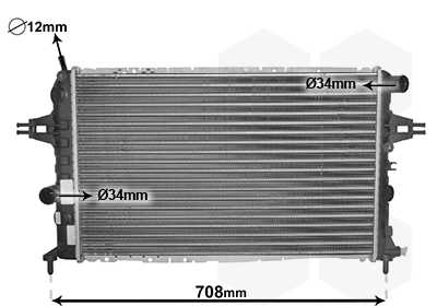 VAN WEZEL Vízhűtő 37002252_VW