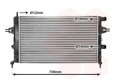 VAN WEZEL Vízhűtő 37002255_VW