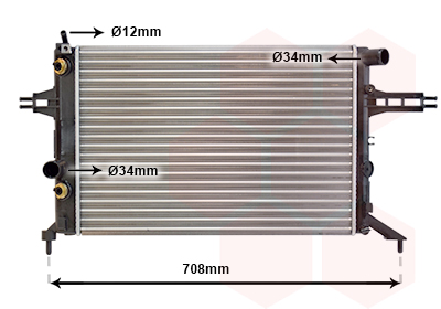 VAN WEZEL Vízhűtő 37002256_VW