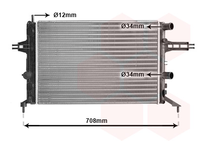 VAN WEZEL Vízhűtő 37002257_VW