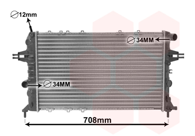 VAN WEZEL Vízhűtő 37002293_VW