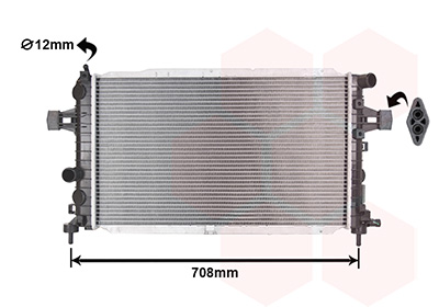 VAN WEZEL Vízhűtő 37002381_VW