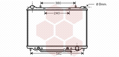 VAN WEZEL Vízhűtő 37002405_VW